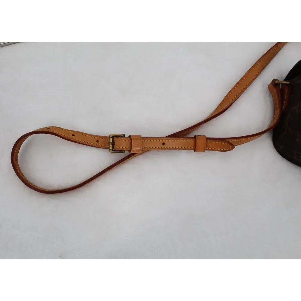 LOUIS VUITTON Mini Saint-Cloud Bebe RARE Shoulder Bag Leather Brown Authentic